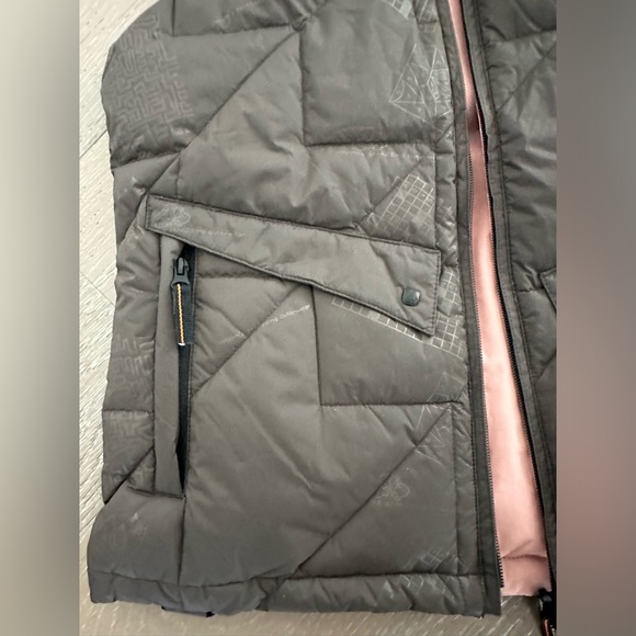 Volcom Thermonite Reversible Vest Snow Jacket Grey/pink Small - Picture 3 of 5